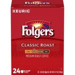Folgers Classic Roast K-Cup Coffee Pods, Medium Roast, 24 Count For Keurig and K-Cup Compatible Brewers