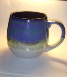 MERITAGE Art Mug / Cup / Bowl Shape Blue Wave- Stoneware - Image 2
