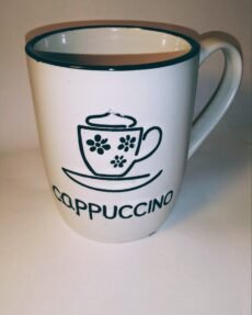 Cappuccino Black and White Mug