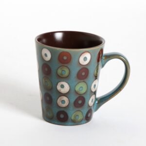 Coupa Cafe 13 oz. Multi-Colored Loop Pattern Mug
