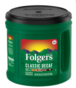 Folgers Classic Decaf Ground Coffee, Medium Roast, 30.5-Ounce
