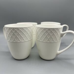 mikasa set of 4 bone china mugs