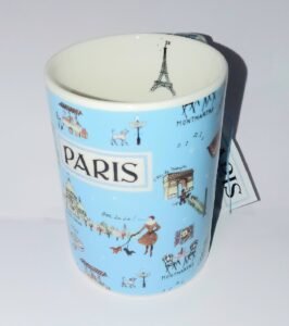 Heritage De France Blue Paris Coffee Mug 8oz