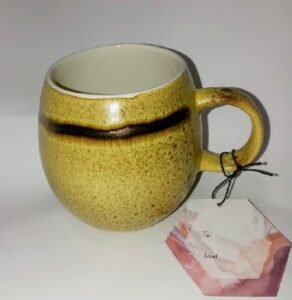 La Rochelle Handmade Gold Metallic Mug 12 oz