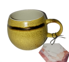 La Rochelle Handmade Gold Metallic Mug 12 oz