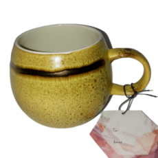 La Rochelle Handmade Gold Metallic Mug 12 oz