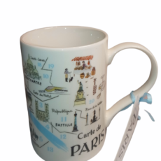 Heritage De France White Paris Coffee Mug 8oz