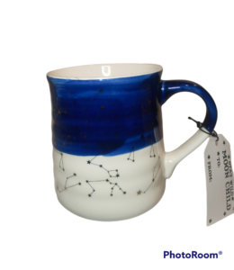 Wild Moon Child Zodiac Astrology Coffee Mug Big 18 oz blue / white