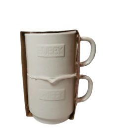 Sheffield Home Hubby Wifey Coffee Mugs set 15 oz