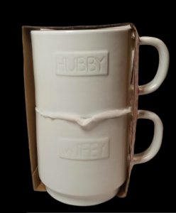 Sheffield Home Hubby Wifey Coffee Mugs set 15 oz