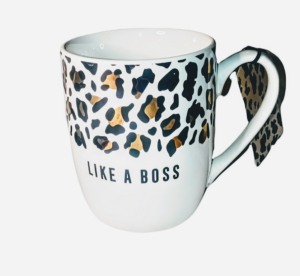 Stay Wild Leopard Print White Like A Boss Coffee Mug16 Oz
