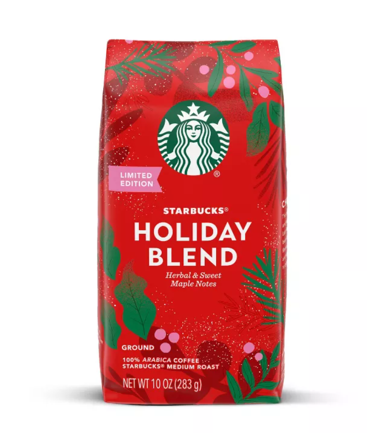 Starbucks Holiday Blend Medium Roast Ground Coffee 10oz