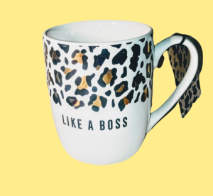 Stay Wild Leopard Print White Like A Boss Coffee Mug16 Oz