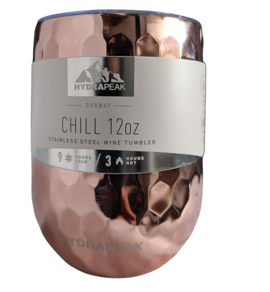 HydraPeak Stainless Steel, Copper Color, Insulated Wine Tumbler coffee