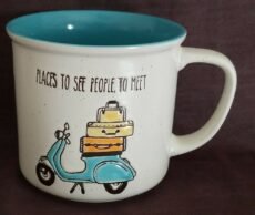 I Love It "Retro Travel Bag" Embossed Coffee Mug