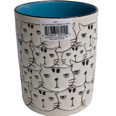 Spectrum Designs Black Multi-Cat Faces Blue Interior Coffee Mug by  16oz - Image 2