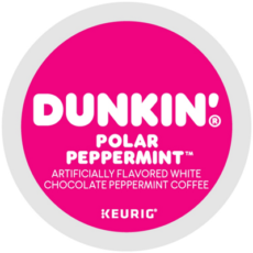 Dunkin Winter Edition Seasonal Holiday Coffee K Cups Polar Peppermint  22 K Cups Per Box - Image 2