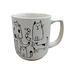 Spectrum Designz Embossed Crazy Cats Coffee Mug 17 oz