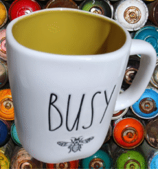 Rae Dunn BUSY Bee Ceramic Coffee Mug  16 oz - Image 4