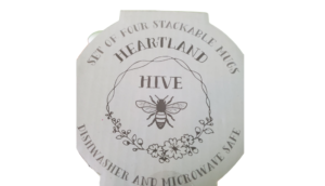 Heartland Hive set of 4 stackable mugs