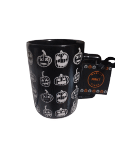 Market Find Midnight Black Spooky Pumpkin Halloween Coffee Mug 16 oz