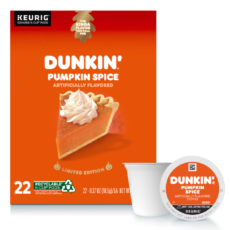 Dunkin' Donuts Pumpkin Spice Medium Roast Coffee - Keurig K-Cup Pods - 22ct