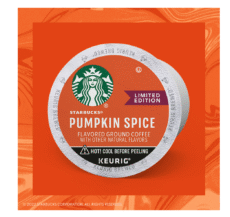 Starbucks Pumpkin Spice K-Cup Coffee Pods, 100% Arabica, Naturally Flavored, 22 ct​ - Image 3