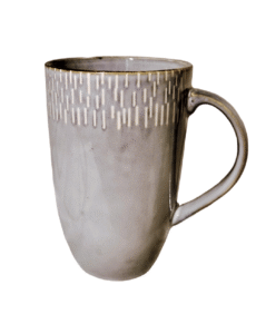 Meritage Jaspar Grey Denim Hand painted Mug 22 oz