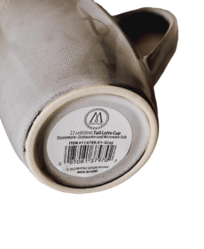 Meritage Jaspar Grey Denim Hand painted Mug 22 oz - Image 3