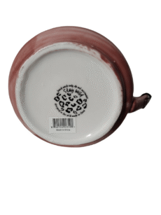 Stay Wild  Pink & Metallic Gold Leopard Print Coffee Mug 18oz - Image 3