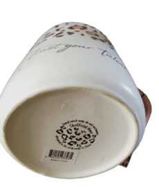 Sheffield Home Pink and white Leopard Printed Coffee Mug